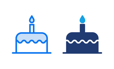 Cake icon vector illustration. Cake sign and symbol. Birthday cake icon