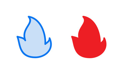 Fire icon vector illustration. fire sign and symbol