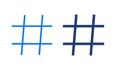 Obraz premium Hashtag icon vector illustration. hashtag sign and symbol