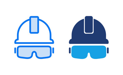 Helmet icon vector illustration. Motorcycle helmet sign and symbol. Construction helmet icon. Safety helmet