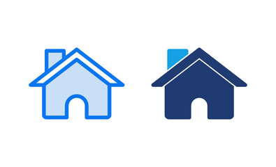 Home icon vector illustration. House sign and symbol
