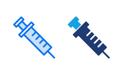 Syringe icon vector illustration. injection sign and symbol. vaccine icon