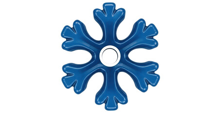 Isolated Blue Snowflake