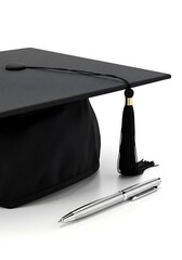 卒業の瞬間、未来へのペン