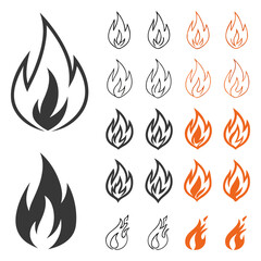 Fire Icon Set