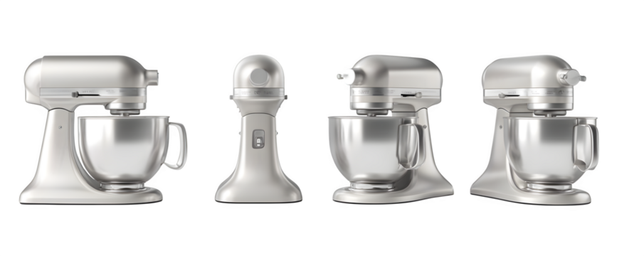 Realistic Premium High-Quality industrial kitchen mixer arra PNG cutout, versatile design element, ideal for video overlays and print projects, HD asset, creative projects