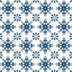 seamless pattern with snowflakes