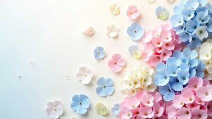 colorful easter eggs on white background