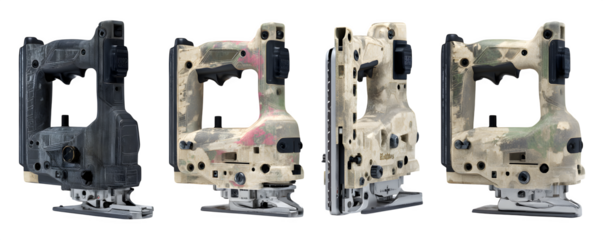 High-Quality Realistic High-Resolution jigsaw with visible blade foo commercial stock asset, digital artwork, ideal for advertising and video overlays, HD asset, royalty-free