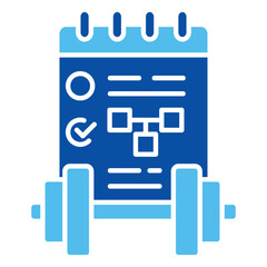 Fototapeta premium Program Icons In Blue Style, Vector Illustration