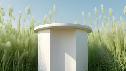 blue sky and grass