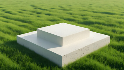 green grass in the field