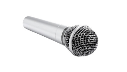 Studio Microphone Isolated on White Background