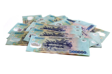 Five hundred thousand dong banknotes