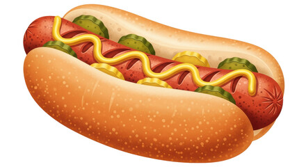 Isolated Hot Dog