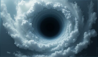 Abstract cloud vortex with dramatic movement and a dark, powerful core. Evokes a feeling of swirling energy., ultra detailed, 8k resolution, HDR, professional