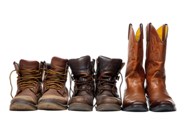 Work Boots and Cowboy Boots, A Lineup of Footwear, From Utility to Style