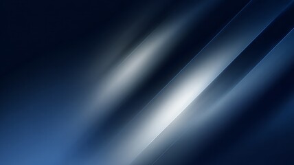 Dynamic blue light streaks on deep background. Neural network AI generated