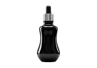 Naklejka premium Isolated Sleek Black Dropper Bottle