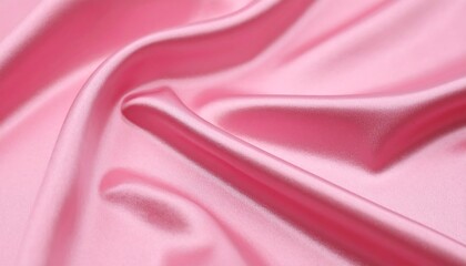 Obraz premium Smooth, flowing pink satin fabric
