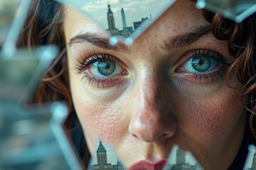  capturing both their authentic self and their distorted reflection