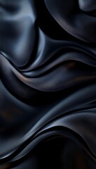 Obraz premium Elegant abstract design with dark shades and delicate folds, ideal for modern wallpaper decoration.