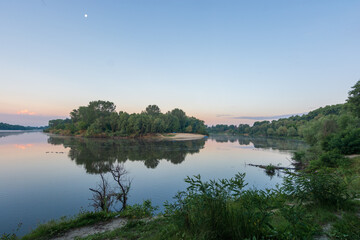 july summer morning on the desna river