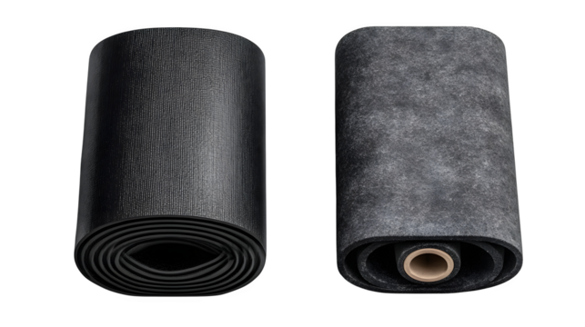 Pair of pastel pink crochet booties with top view and realistic texture, isolated on transparent background