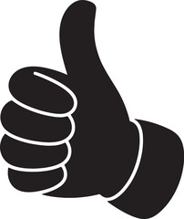 Thumbs Up Icon Vector – Like, Approval, Success Symbol