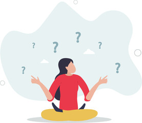 Business doubt choice, make decision on work direction,human life.