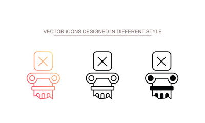 Multiply icon design with white background stock illustration