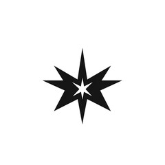 Obraz premium black and white compass