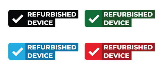 Refurbished Device Sticker Label Set