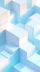 Obraz premium Abstract Geometric Cube Composition