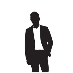 silhouette of a businessman
