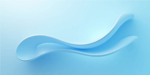 Abstract blue background with flowing waves and light lines, a vibrant vector design for business or wallpaper illustration