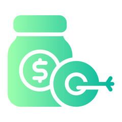 savings target gradient icon