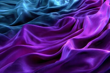 Fototapeta premium Abstract Gradient 3D Textured Background Featuring Elegant Curves in Blue and Purple Shades