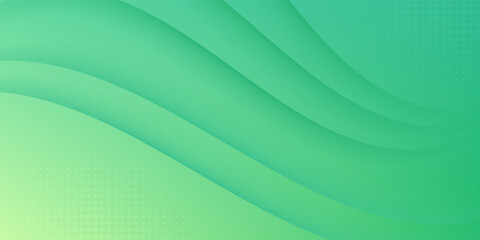 abstract background of realistic green curved gradient shading. vector design concept. eps 10