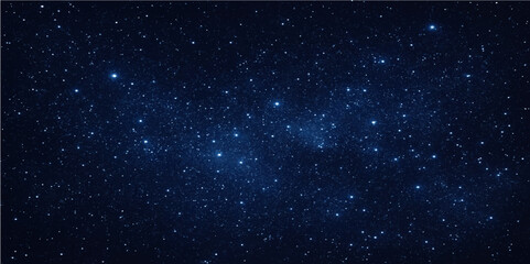 Fototapeta premium Bright cosmic stars illuminate the dark night sky, a beautiful space nebula of the universe