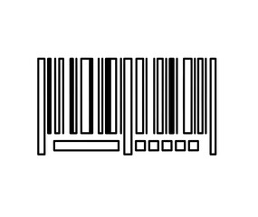 Abstract Barcode Illustration A Vector Graphic of Product Identification Scan Code