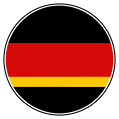 Fototapeta premium Clean graphic representation of the german flag with black red and gold horizontal stripes