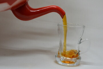 Old Arabic red colored teapot