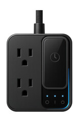 Obraz premium Compact power extension with sliding timer cover and LED indicator lights