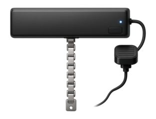 Electric window opener with chain actuator and rain sensor compatibility