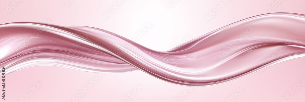 Poster elegant blush raspberry seamless wave pattern with soft shapes for minimalist background design