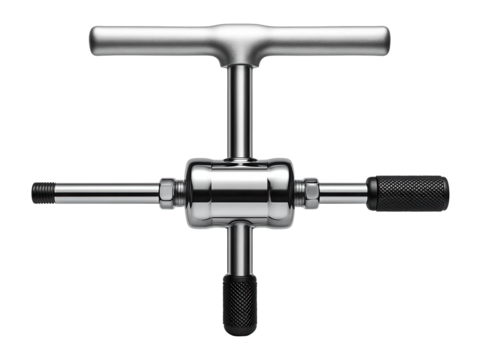 Slide hammer puller with a T-handle and heavy-duty steel construction for automotive repair garages.