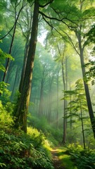 morning in the forest