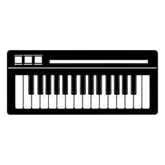 Fototapeta premium Electronic Piano Keyboard Icon