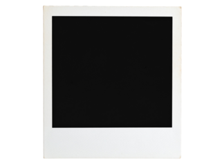 Vintage Polaroid Frame – Transparent Photo Placeholder
